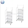 Iron wire commodity display rack with wheels HS-ZS1