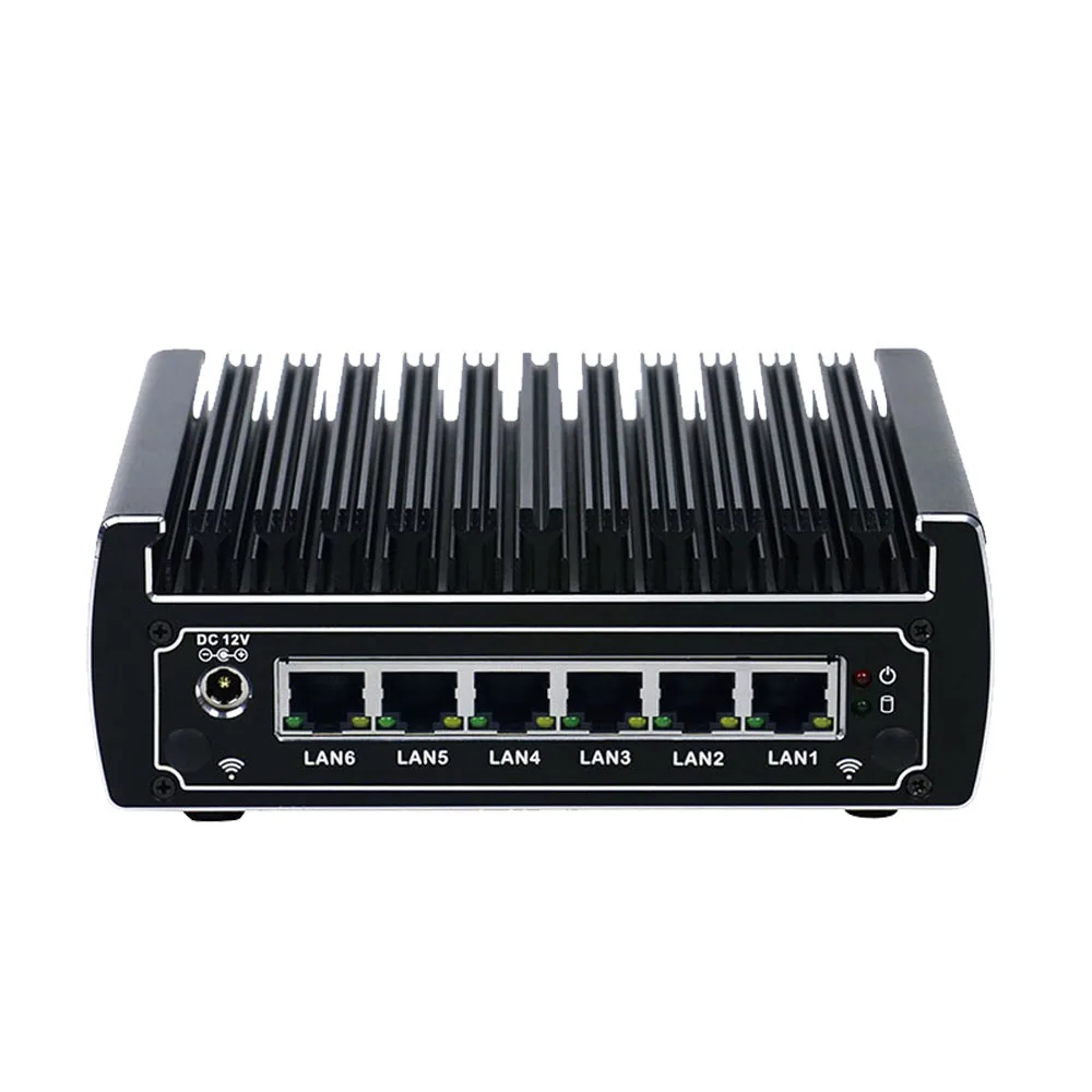 

Yanling Smart Mini PC Fanless Multi Lan Kaby Lake Intel i5 7200u Dual Core Pfsense Firewall Router Support AES-NI