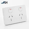 AU standard SAA new type 15A Double powerpoints slimline wall switch and socket