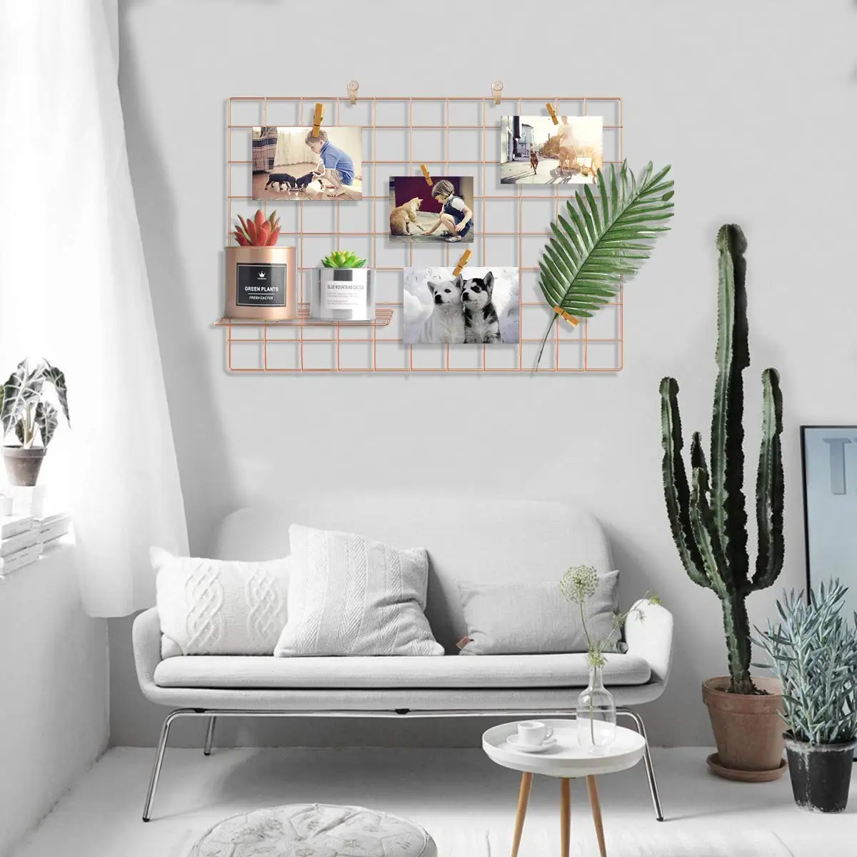 Details about   Wire Hanging Wall Grid Polaroid Photogrid Plant Hanging Photo Wall Home Decor 
