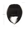 2016 Factory Price Natural looking black Straight Fringe Bang Clip in Hair Extensions