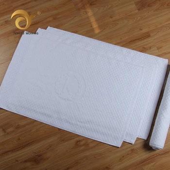 Eco Friendly Bath Mat Material 100 Cotton Non Slip Yoga Towel Mat