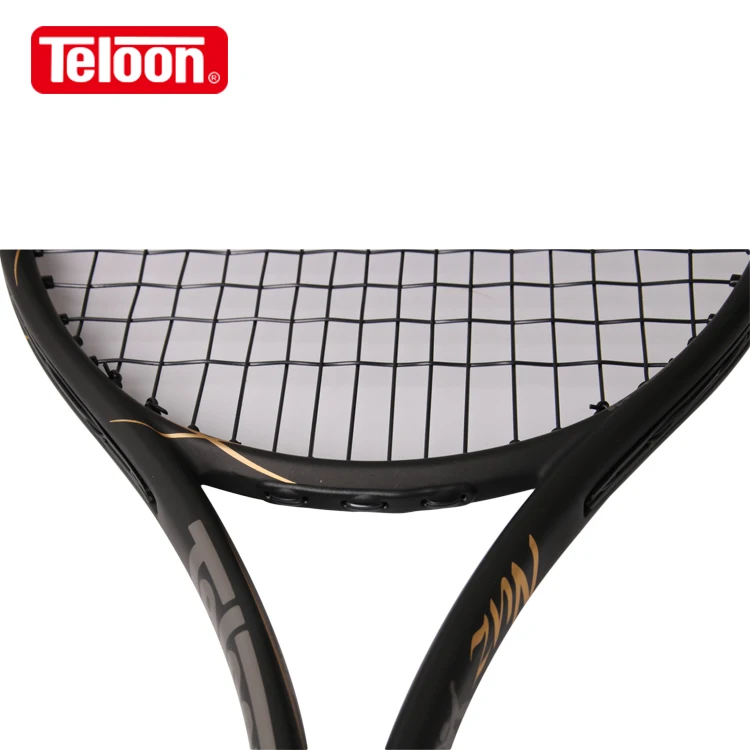 Tennis Racket Teloon 100% Compound Carbon Black Warrior 2
