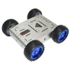 1.5KG silver load-bearing 4WD smart car chassis aluminum alloy car body off-road driving robot