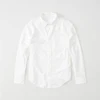 Formal design long sleeve 100% polyester poplin dress shirts for men