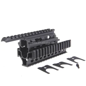 Black Color AK Handguard RIS Quad Rail System