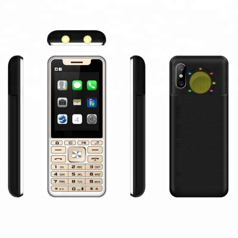 

V189 Customized OEM 2000mah Battery Mobile phones in Ipro cell phone factory, Black;gold;blue