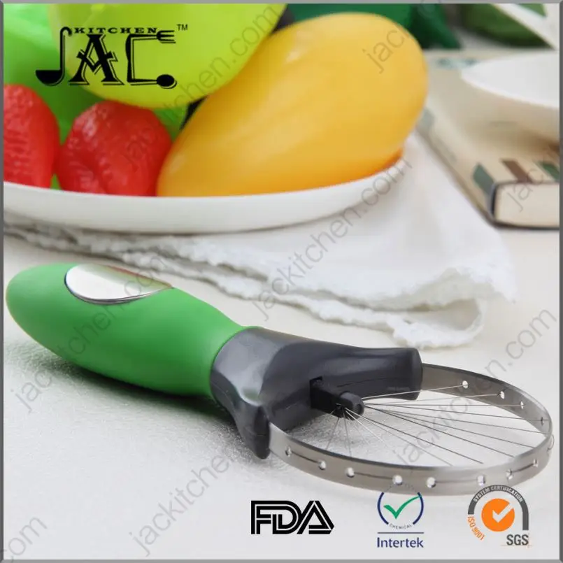 Manual Convenient Stainless Steel Silicone Avocado Pitter Slicer