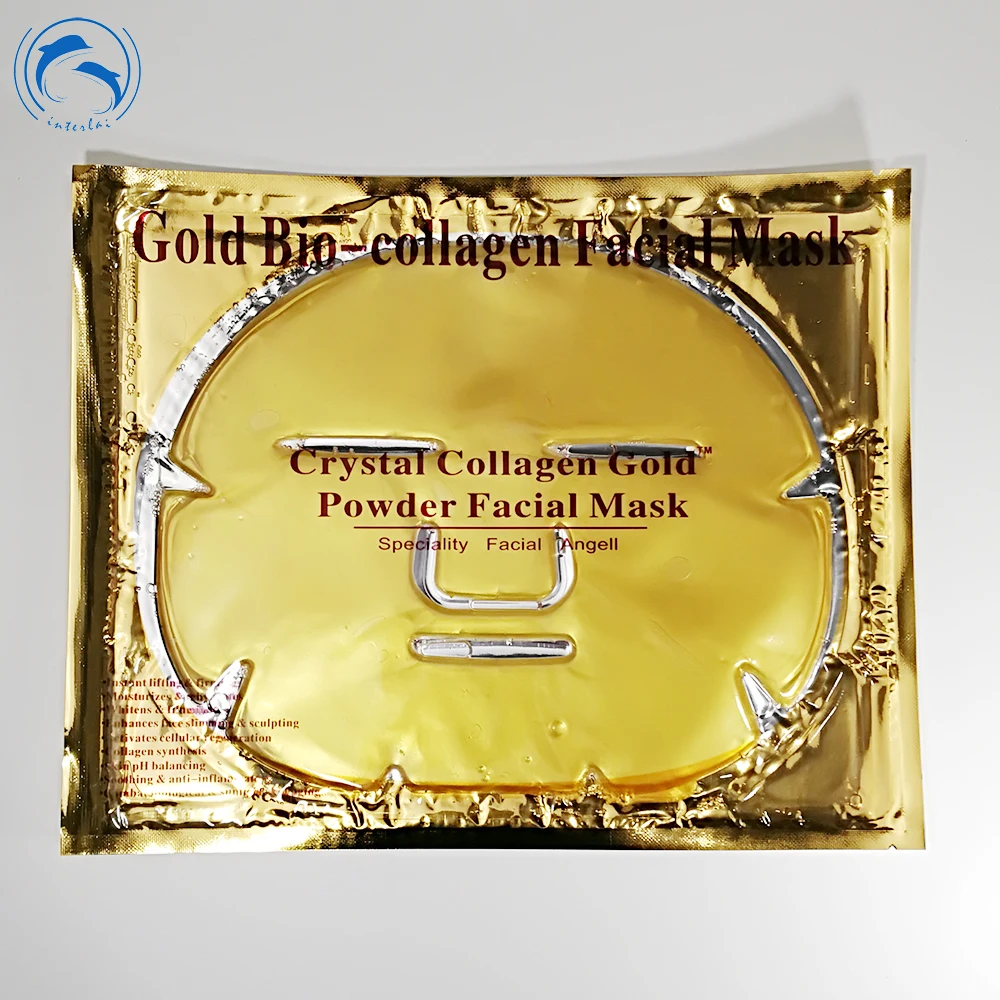 

Hyaluronic Acid gold collagen crystal facial mask, White