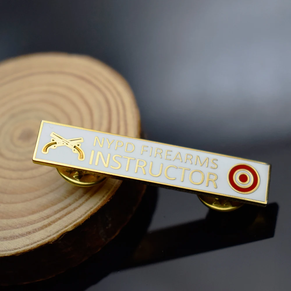 长方形空白金属磁性名称标签别针名称徽章