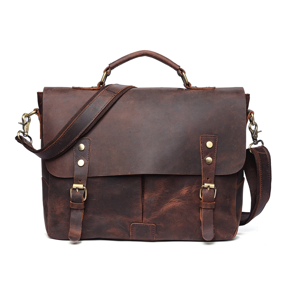 Guenuine Leather Couhide Leather Messenger Bag For Men Classic And ...