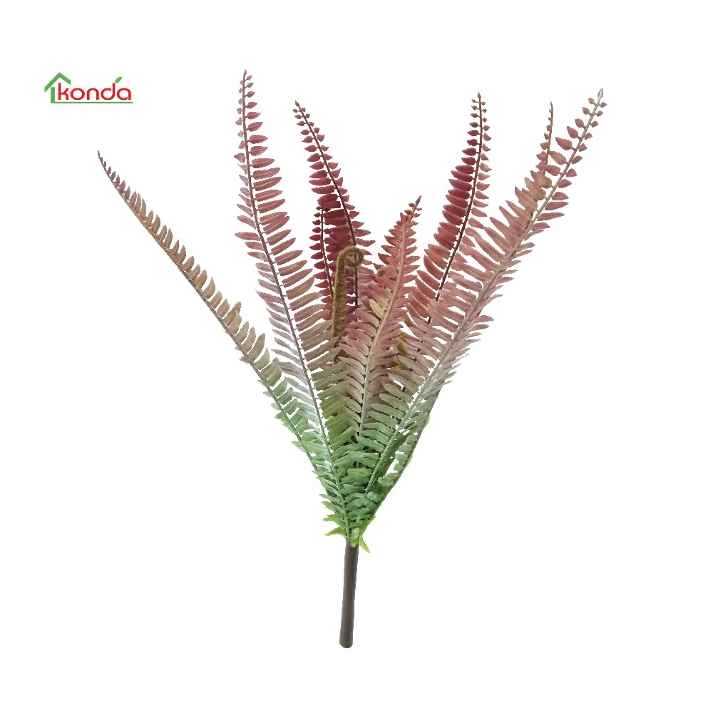 Fake Decorative Green Plant Artificial Boston Ferns Leather Leaf Fern