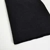 Black 2x2 stretch rib knit collar fabric wholesale by kg