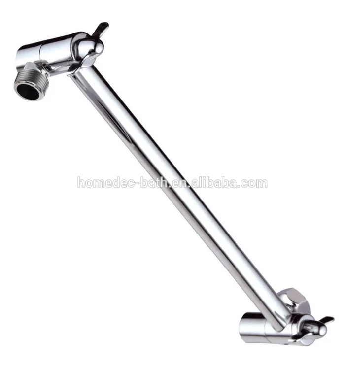 Adjustable Flexible Shower Head Wall Extend Arm Replacement