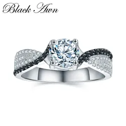 [Black Awn] 925 Sterling Silver Jewelry Trendy Wed
