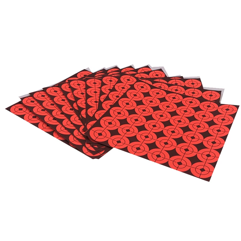 

2.5cm x 36 Darts Practice Sticker Orange Bull's Eye Fluorescent Shooting Practice Target Paper Sticker