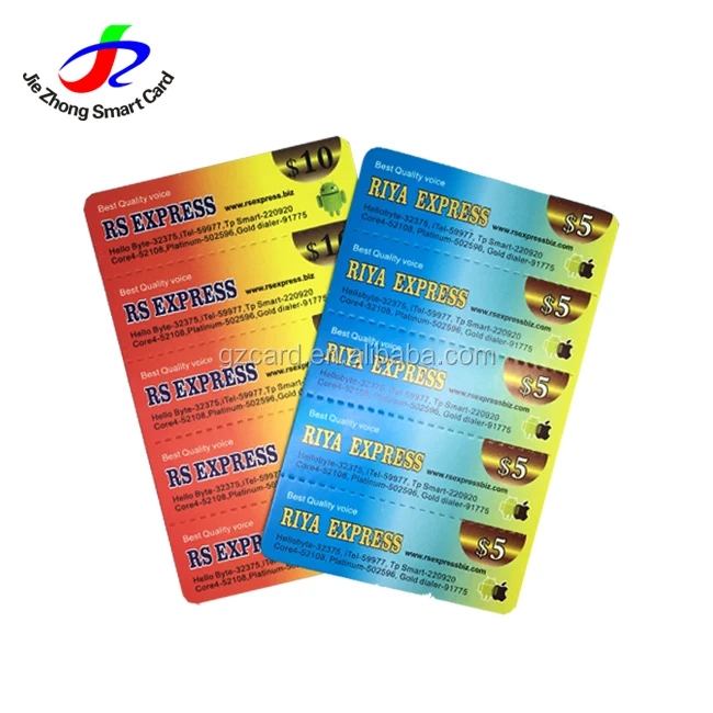 
Telecom phone 4 in 1 prepaid card printing 