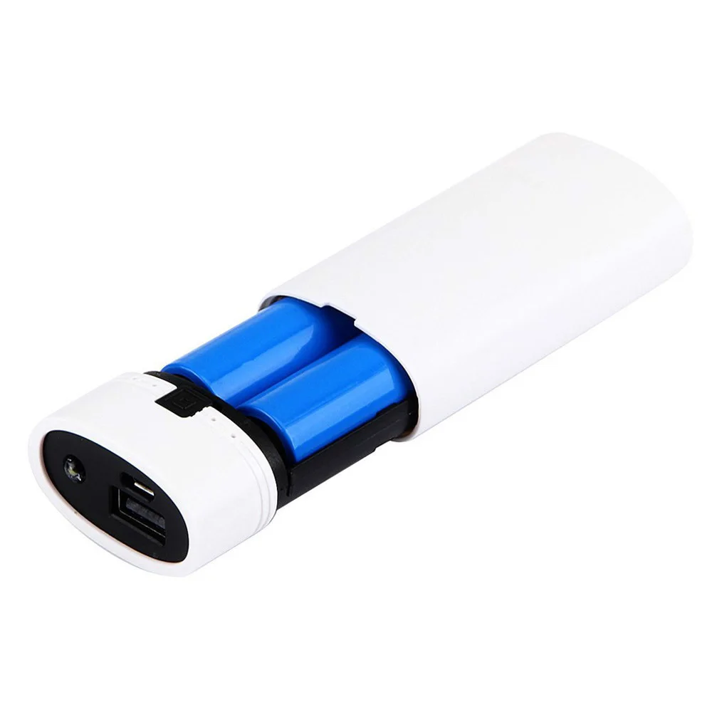 

5200mAh DIY Power Bank 2pcs 18650 Battery Free Welding Power Bank Case with PCB Provided