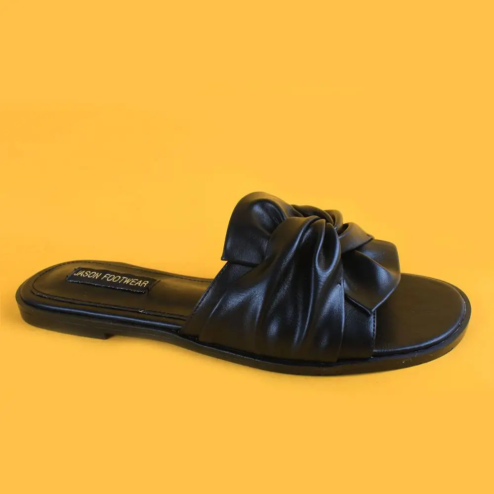 Women's Black Hard Sole Washable Flats Sandals For Lady - Buy Shoe Sandals,Washable Sandals 