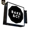 Outdoor waterproof led light box display metal back and front light box wall mounted acrylic advertising signage