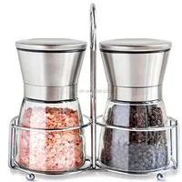 

Adjustable Ceramic Grinding System Salt and Pepper Grinder Set Mill