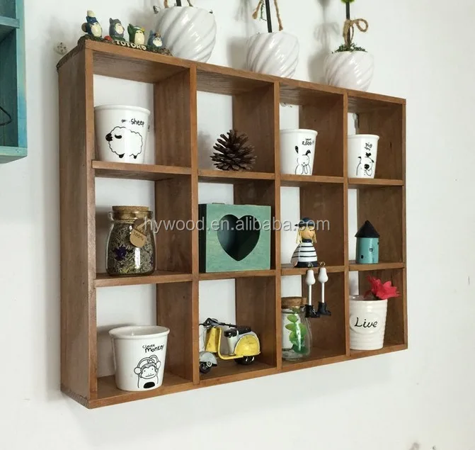 Custom oude woonkamer slaapkamer keuken houten wandplank rack ...