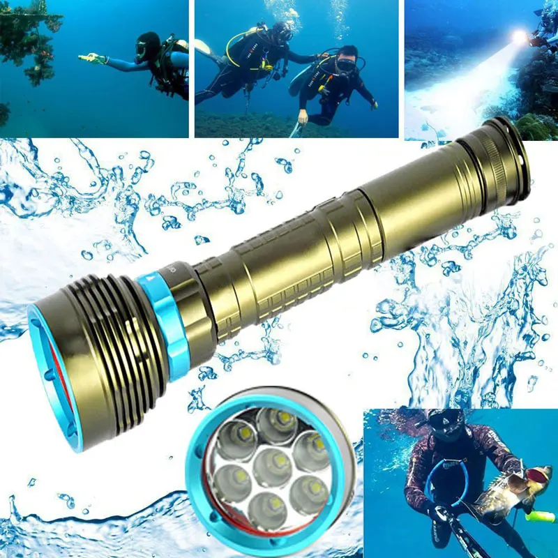 5000LM L2 LED Diving Underwater Flashlight Torches Waterproof Sports OutdoorZJP 
