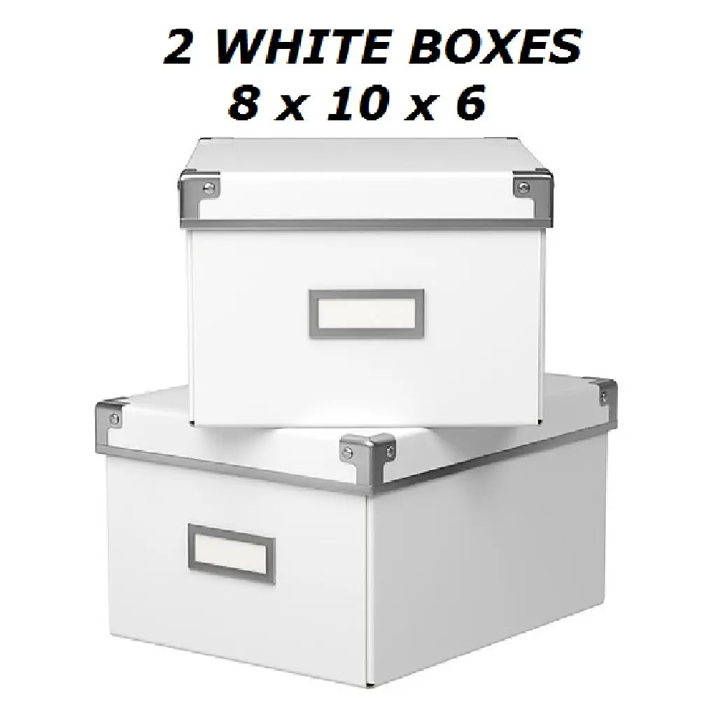 Buy Ikea Kassett Storage Dvd Boxes With Lid 2 Pack White 8 1 4 X 10 1 4 X 6 In Cheap Price On Alibaba Com