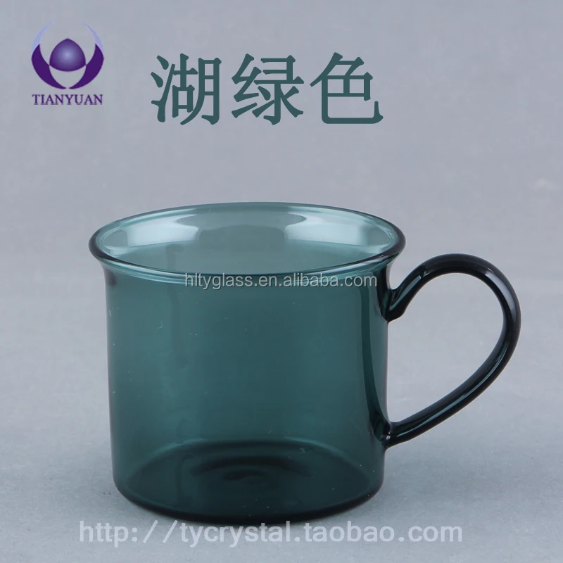 
Wholesale High Quality Colored Borosilicate glass coffee cup 