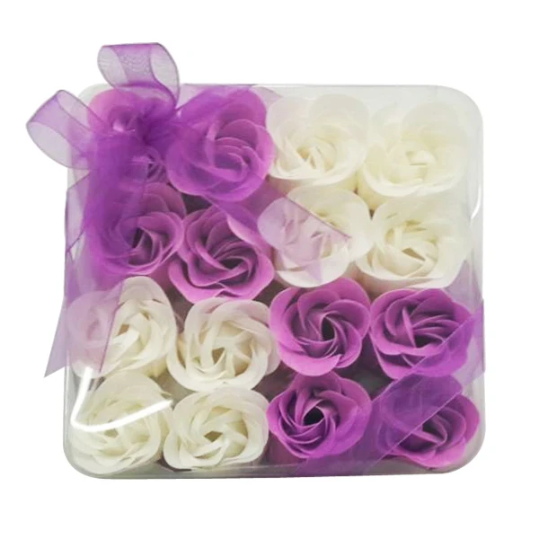 2015 высоко оцениваем лот 16 шт. валентина ванна конфетти ароматный ароматические розовый цветок мыла подарок фиолетовый