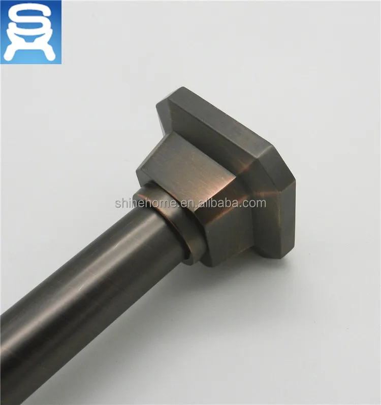 
Hot sale metal tension rod and bathroom shower decorated rod 