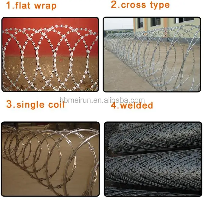 BTO,CBT Blade Type Automatic razor barbed wire making machine/razor blade making Concertina razor security wire machine