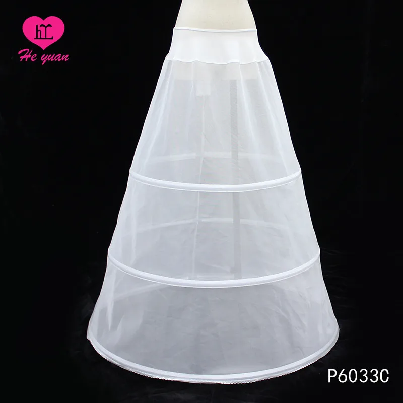 P6033C Hot sale Fashion Long Hoop Crinoline A-line Bridal Petticoat
