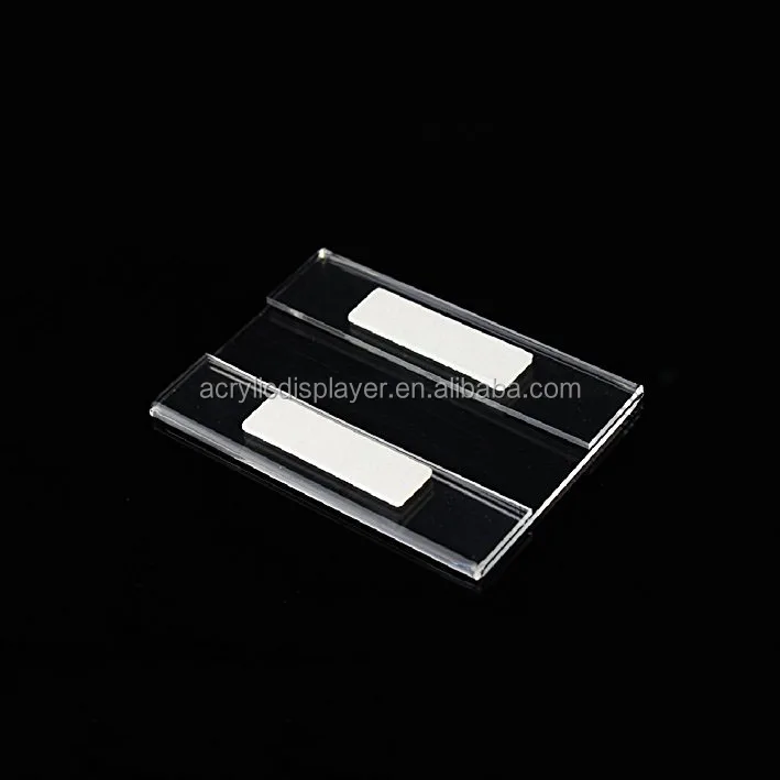 Transparent Custom Acrylic Perspex Wall Label Holder Clear Plexiglass