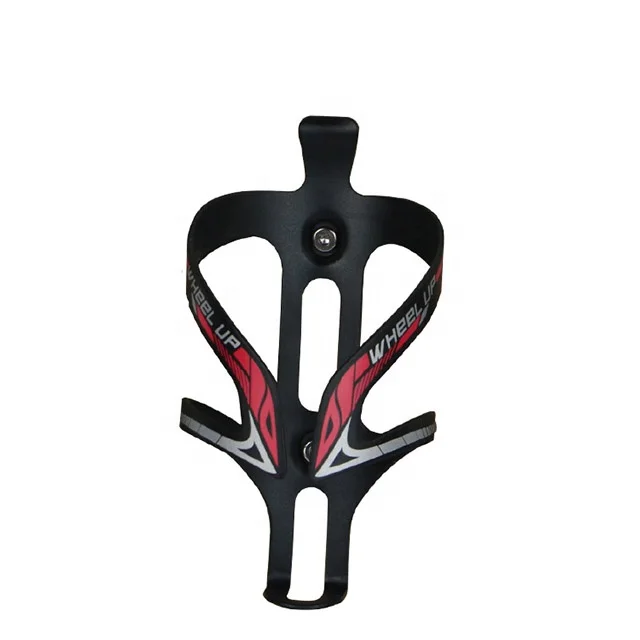 

WHEEL UP Outdoor Portable Water Bottle Holder For Bike CNC Aluminum Bike Bottle Cage Bracket Bicycle Cycling Tools Accessories, Black/red