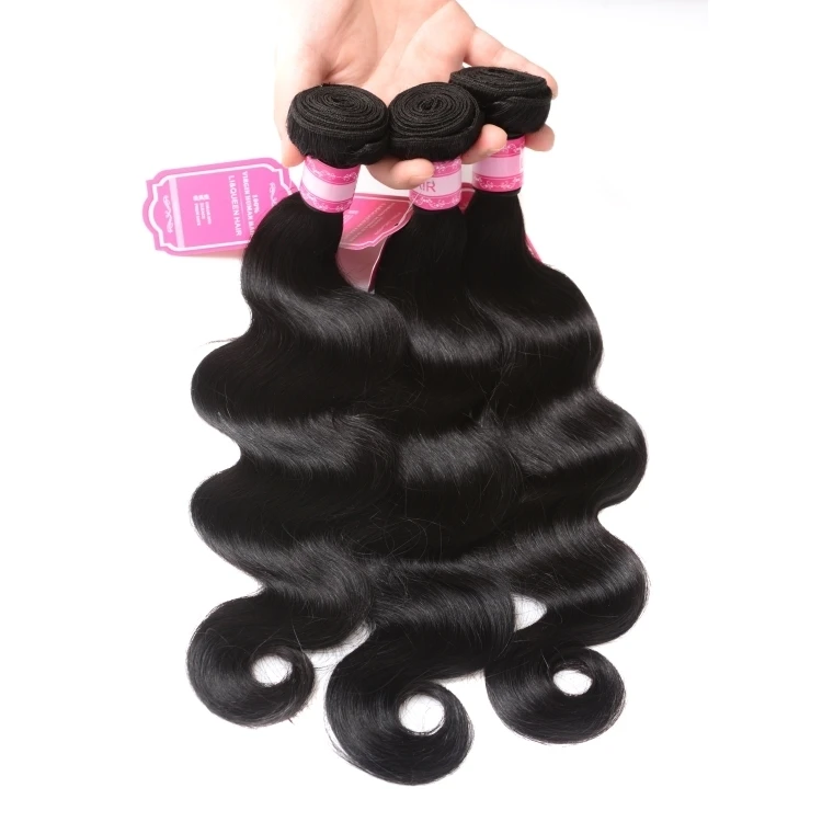 Factory direct sale body wave black in stock quick ship bangs lace closure cheap hair wholesale human hair bundle with closure