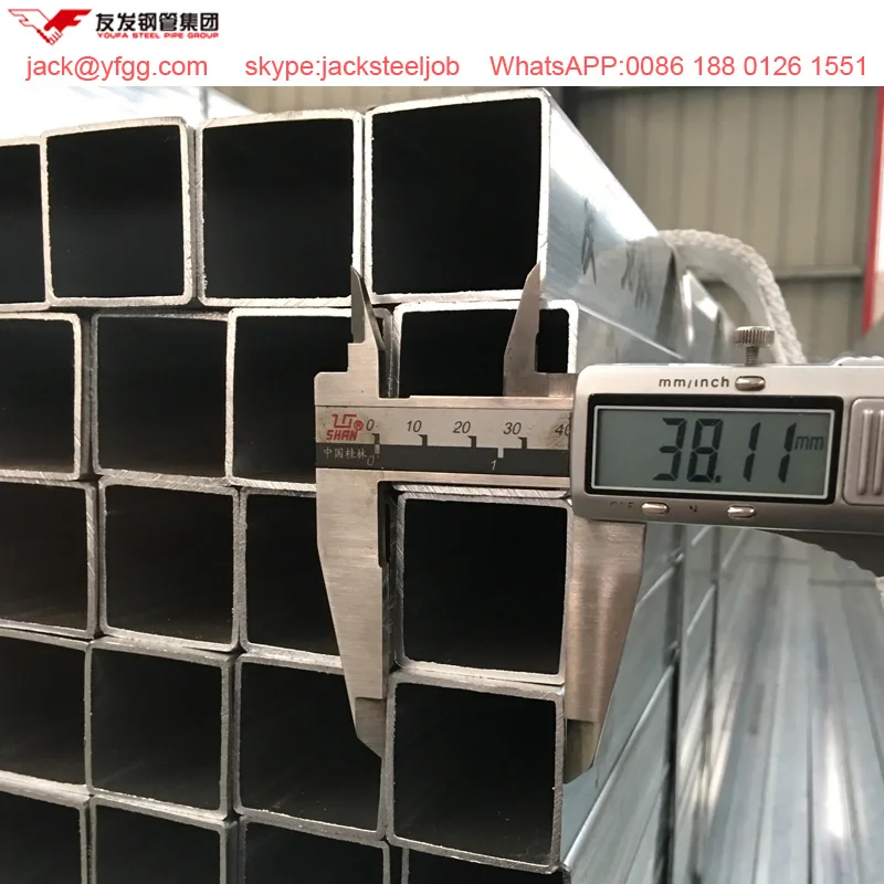 1.5"x1.5" And With Thickness 1.2mm Galvanized Box Bars Buy Galvanized