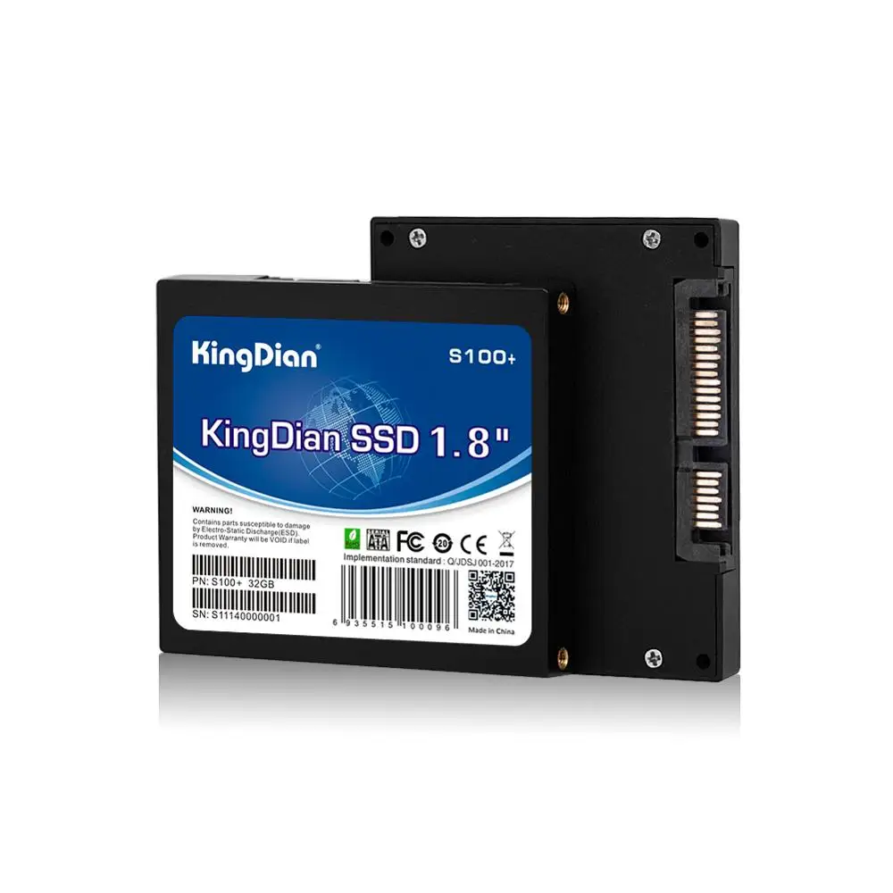 

Kingdian 1.8 Inch SATA 2 8GB 16GB 32GB Hard Drive SSD