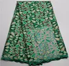 New Wholesale African Bridal Indian Embroidered Lace / Newest Sample African Mesh Lace Fabric For Nigerian XZ35620b