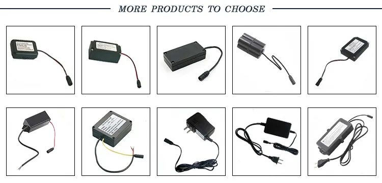 Black Battery Pack Ac/dc Adaptor Battery Waterproof Battery Pack Power ...