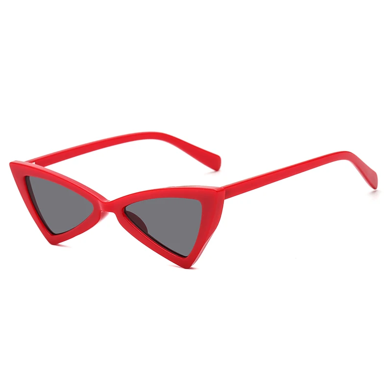 

RENNES [RTS] Fashion butterfly irregular triangle personality cat eye sunglasses trend mens and women sunglasses wholesale, Colorful