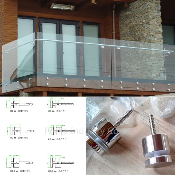 Interior Stainless Steel Glass Stair Railing / Guard Rail Price Buy