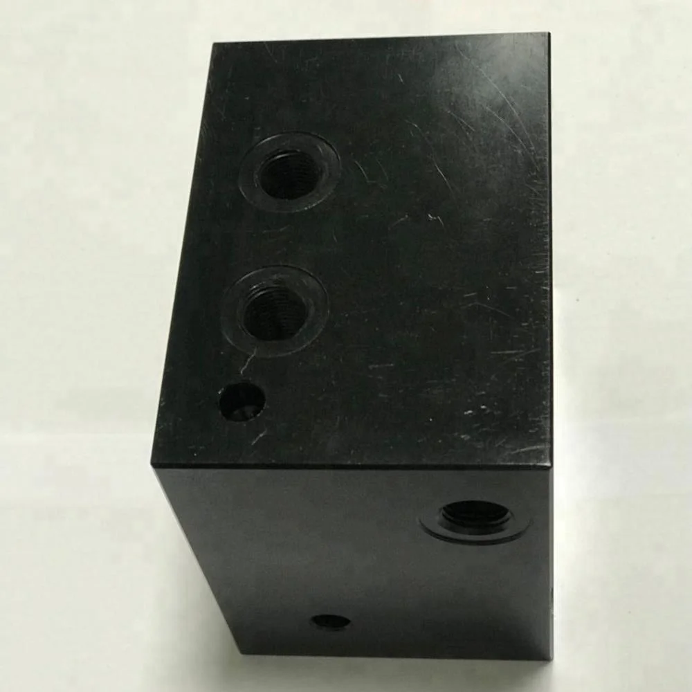 
hydraulic valve block and hydraulic relief valve block machining 