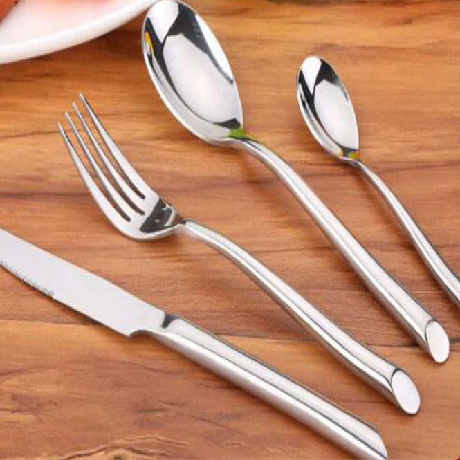 

Wholesale High End Heavy &Thick Western Dinnerware Cutlery Set, Gold or sliver for cutlery