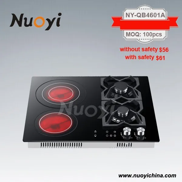 4 Burner Gas And Electric Hob Gas And Ceramic Cooker 4 Burner Built In