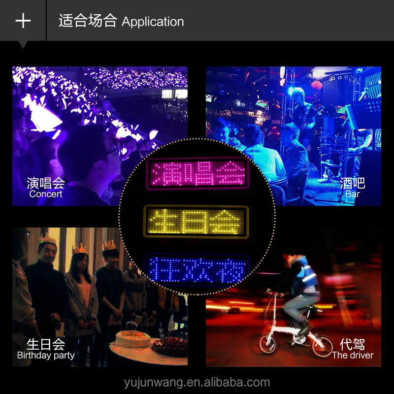 Klaar Om Lage Moq Hot Verkoop Led Naam Tag S1144 Led Naam Badge Display