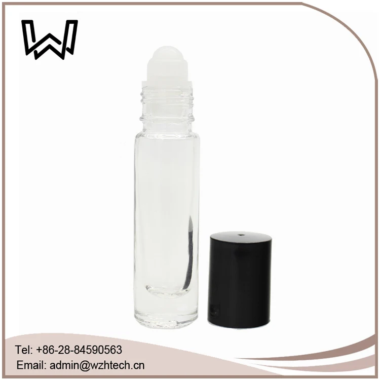 8ml(1/4 oz)Plain Roll-on glass bottle with cap&ball for perfume