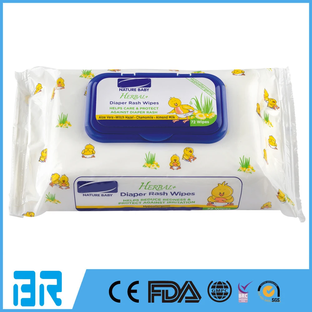 72's Nature Baby Wipes; Diaper Rash Wipes; Alcohol Free Baby Wet Wipes