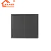 UK standard PC Panel 2GANG Intermediate Light Switch with CE certificate