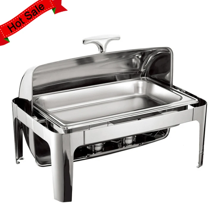 Chafing Dishes Manufacturer 9 Liters Roll Top Chafing Dish With Custom
